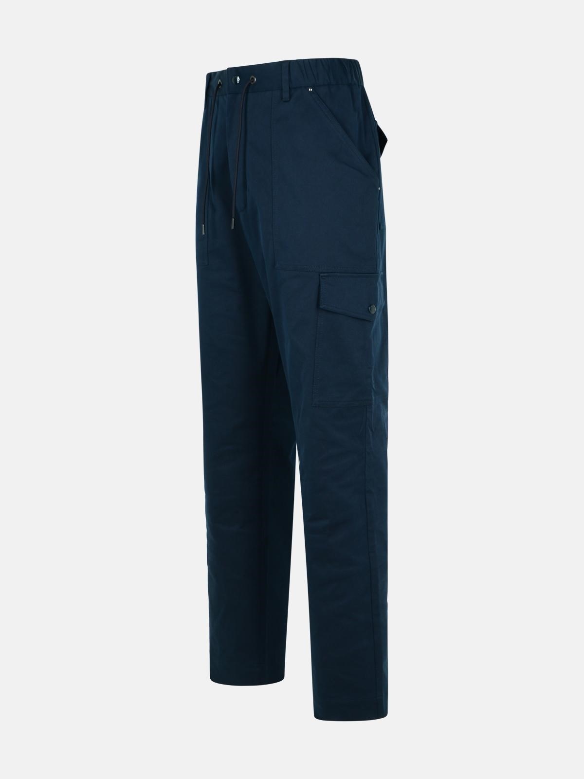 'CARGO' NAVY COTTON PANTS - 2