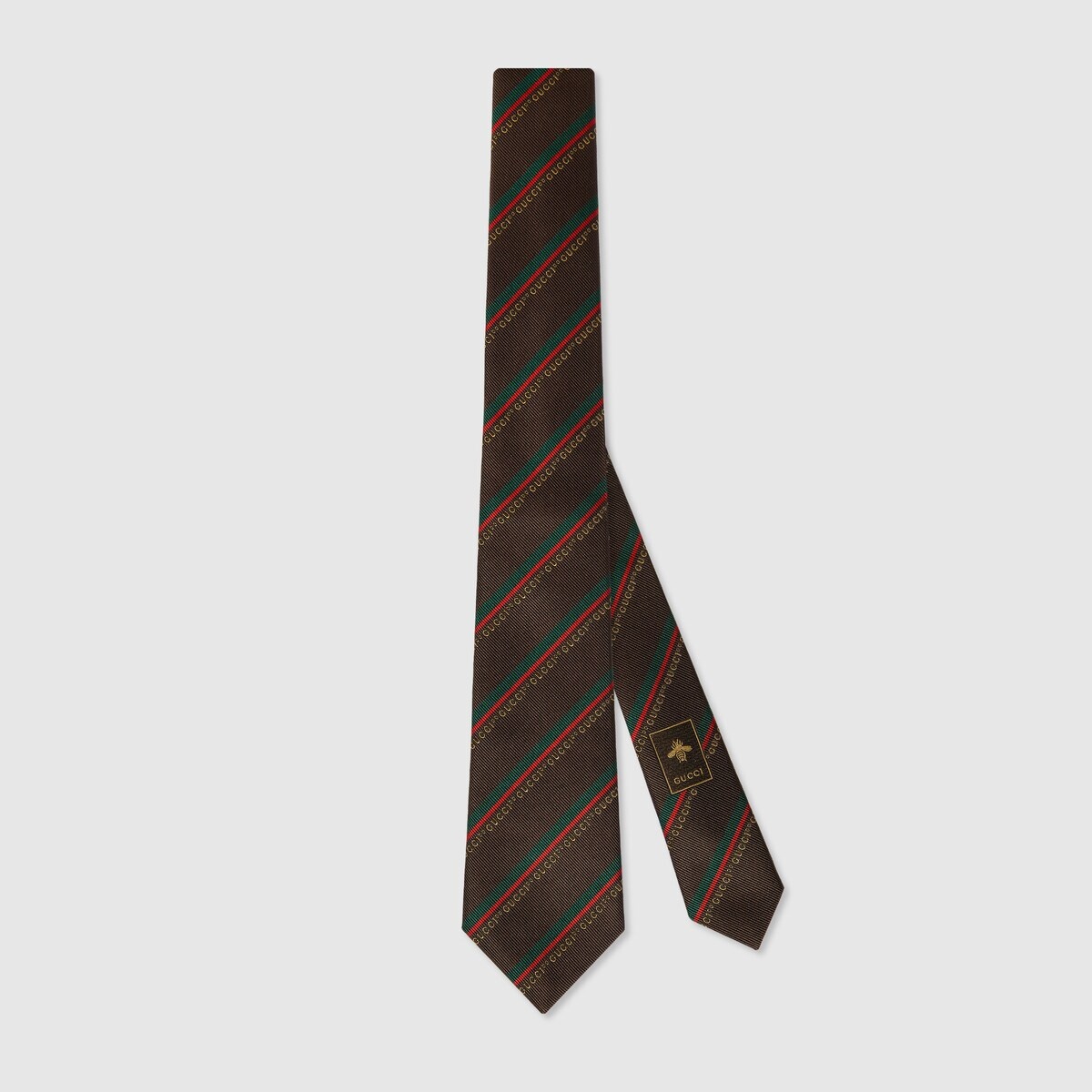 Gucci 100 regimental silk jacquard tie - 1