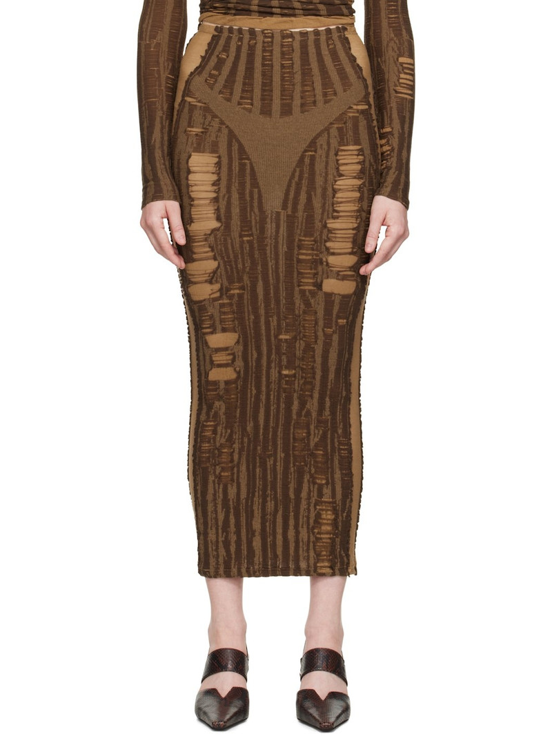 Brown M-Calina Midi Skirt 1