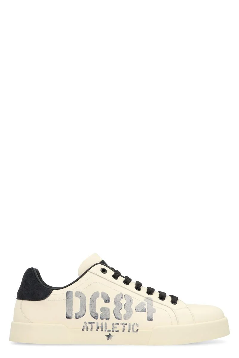 Dolce & Gabbana Low-Top Sneakers Portofino In Leather - 1