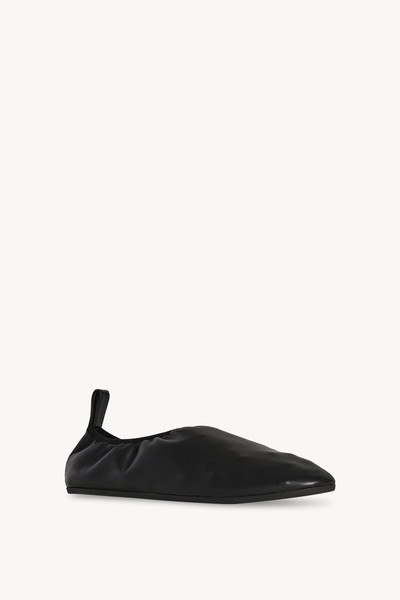 The Row Ozzy Slipper in Leather outlook