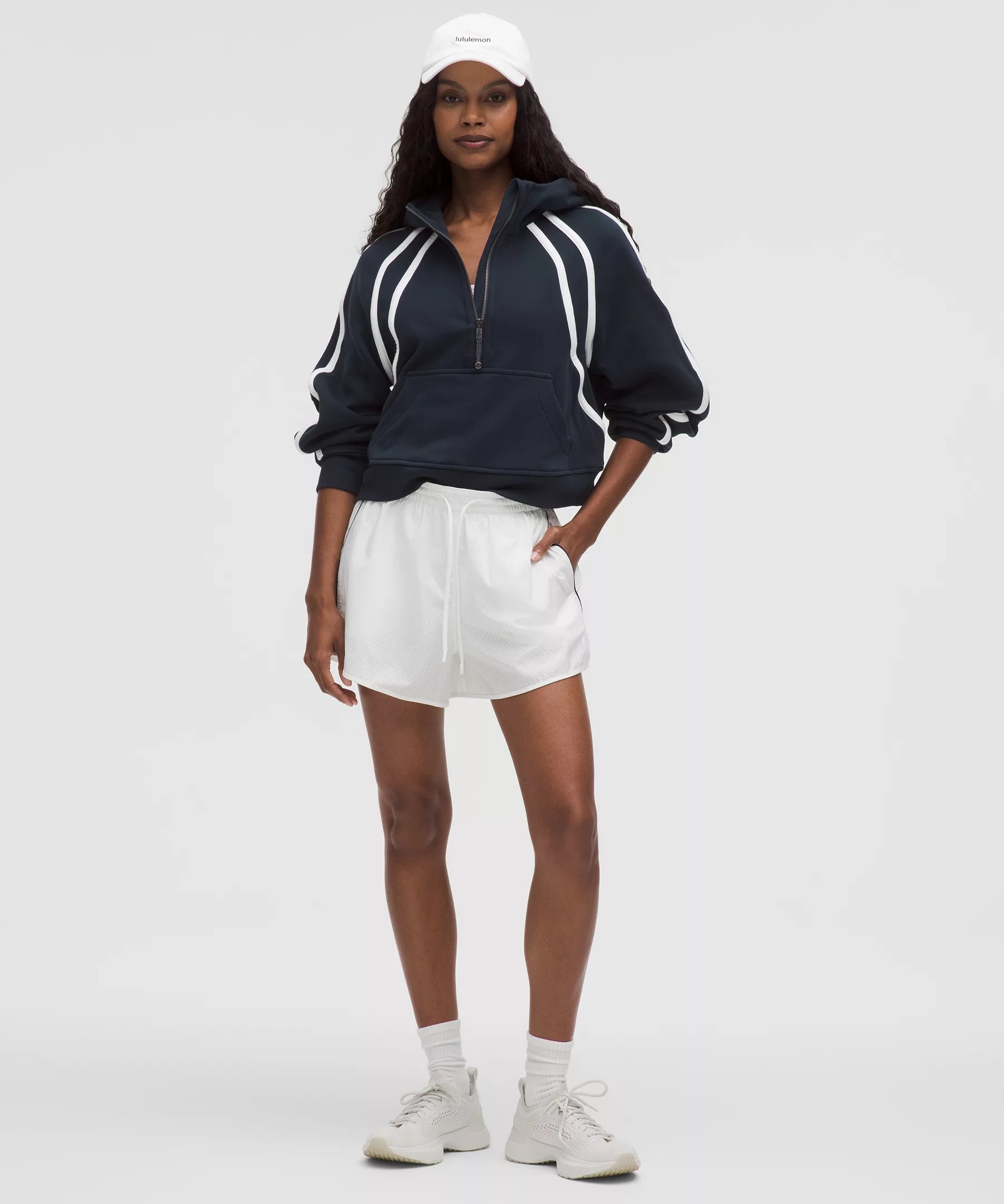 Scuba Oversized Half-Zip Hoodie *Trim - 2