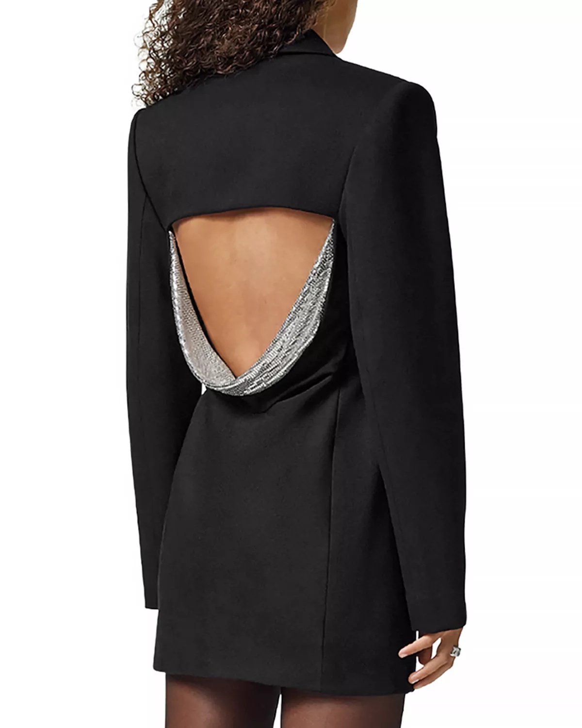 Open Back Double Breasted Jacket - 2