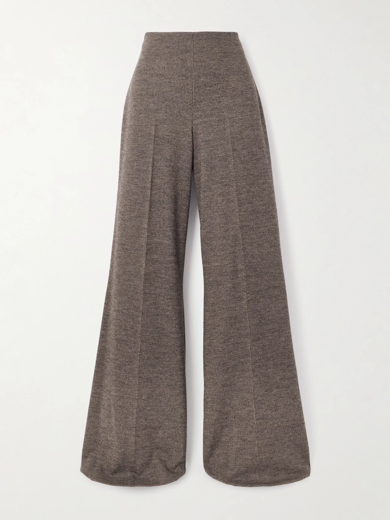Isaiah Houndstooth Wool Wide-leg Pants - 1