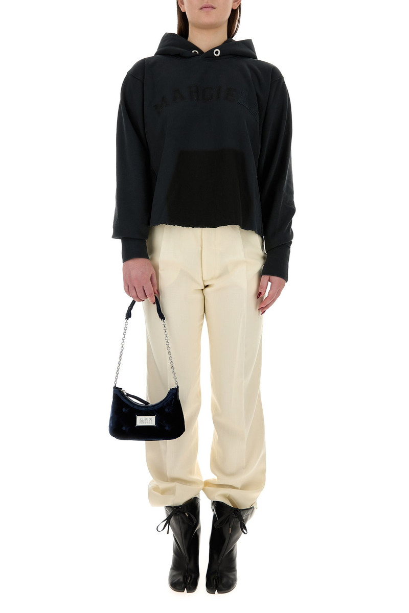 Cream mohair blend pant 6