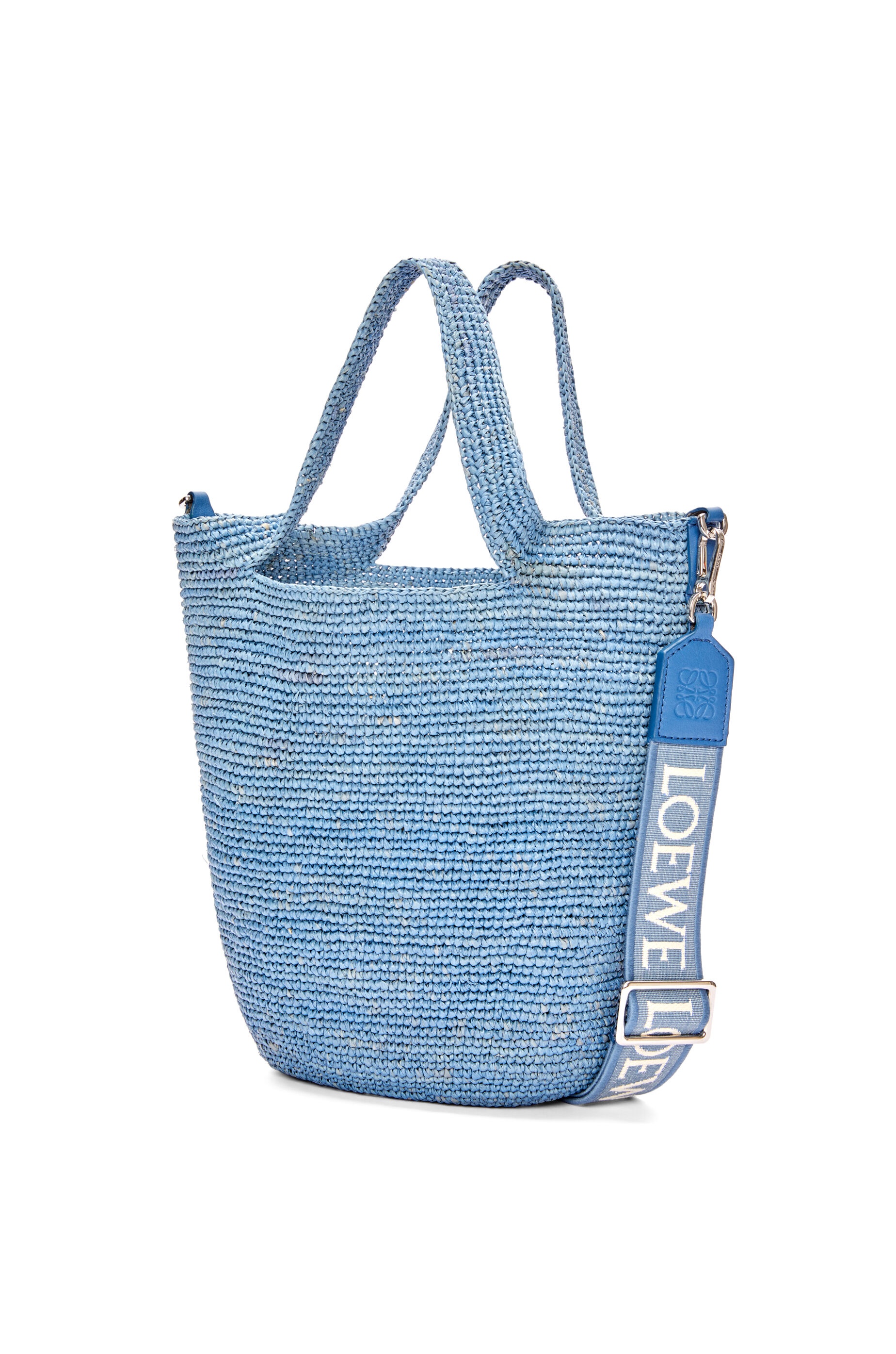 Mini Slit bag in raffia and calfskin - 3