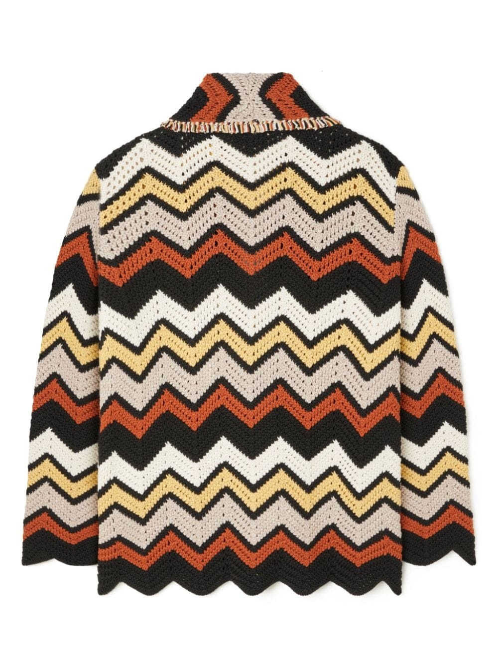 Kaleidoscopic chevron-print cardigan - 7