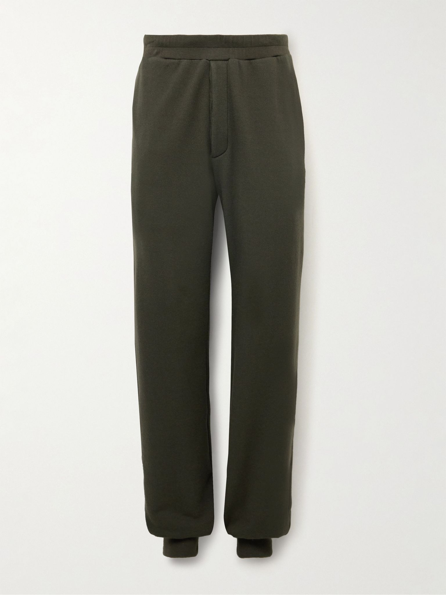 Navo Tapered Cotton and Cashmere-Blend Jersey Sweatpants Dark brown - 1