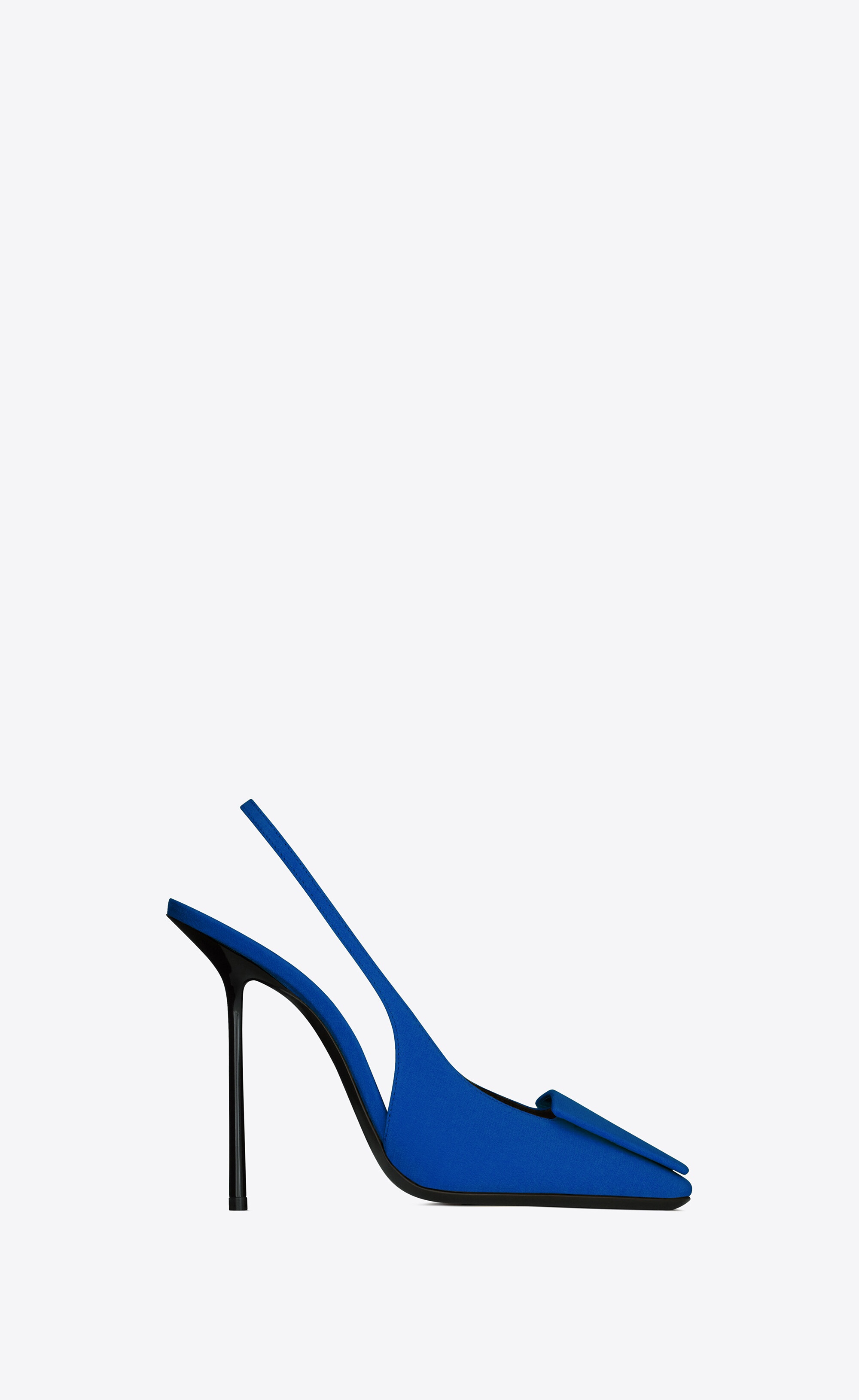 maxine slingback pumps in crepe de chine - 1