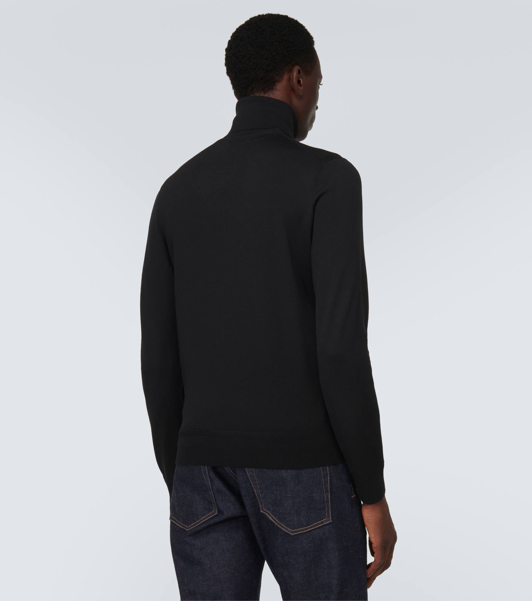 Wool turtleneck sweater - 4