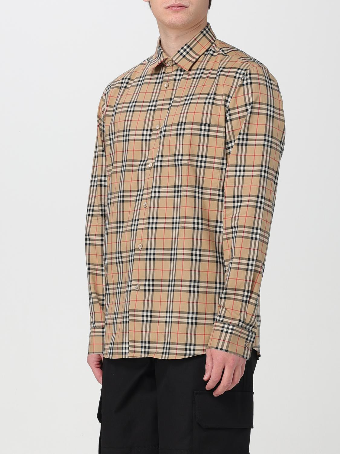 Burberry Men Embroidered Poplin Shirt - 4