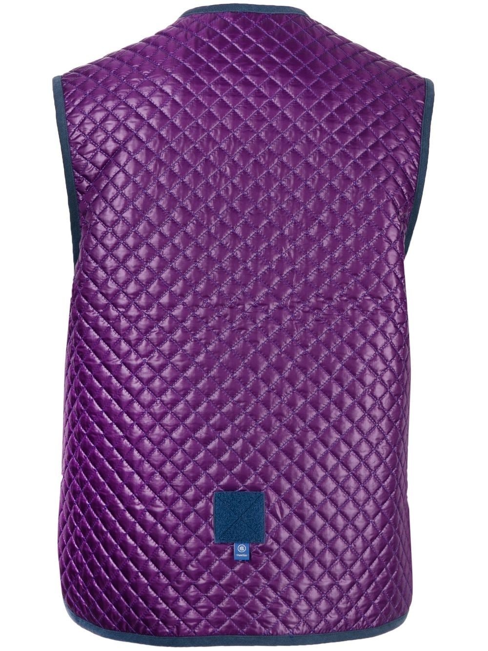 quilted fitted gilet - 2