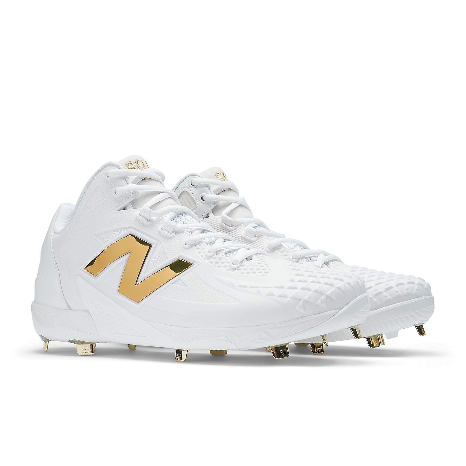 New Balance Ohtani 1 Cleats 'White Metallic Gold' MSHOWT1 - 3