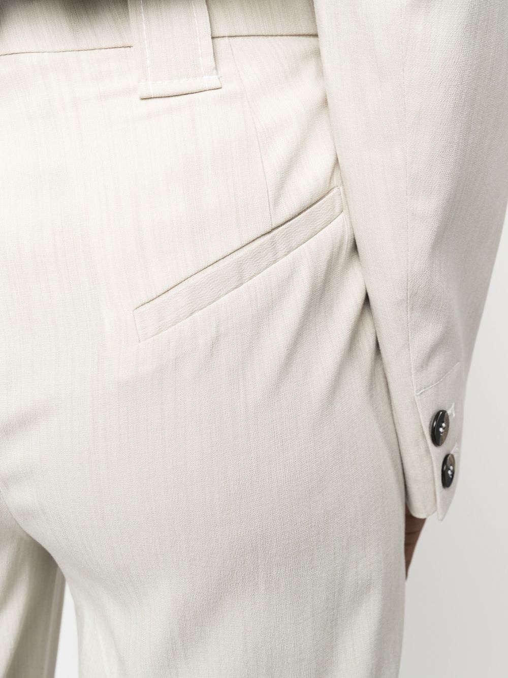 high-waisted straight-leg trousers - 5