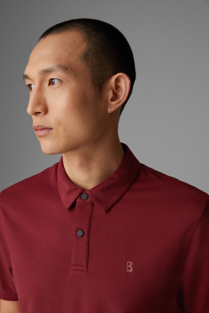 Timo Polo shirt in Wine red - 4
