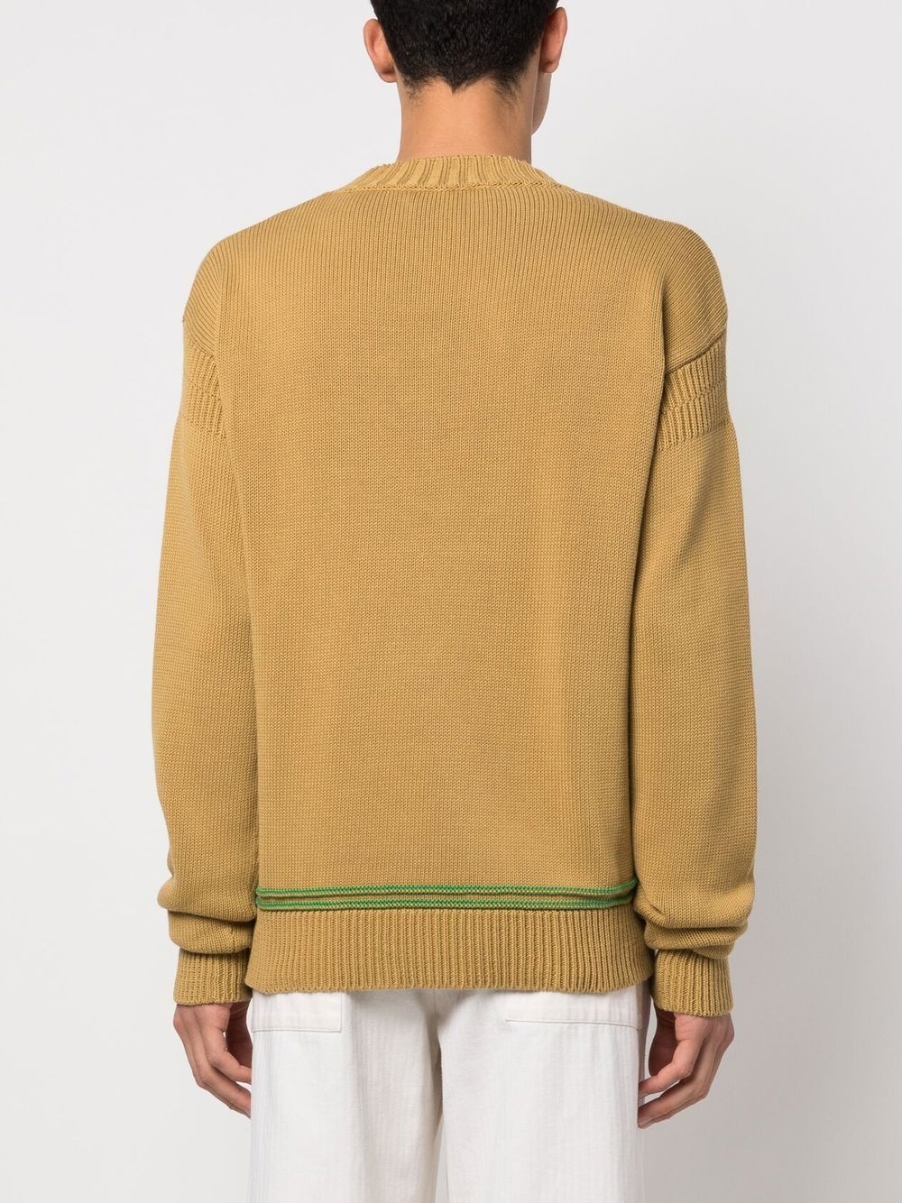 logo-print knit jumper - 4