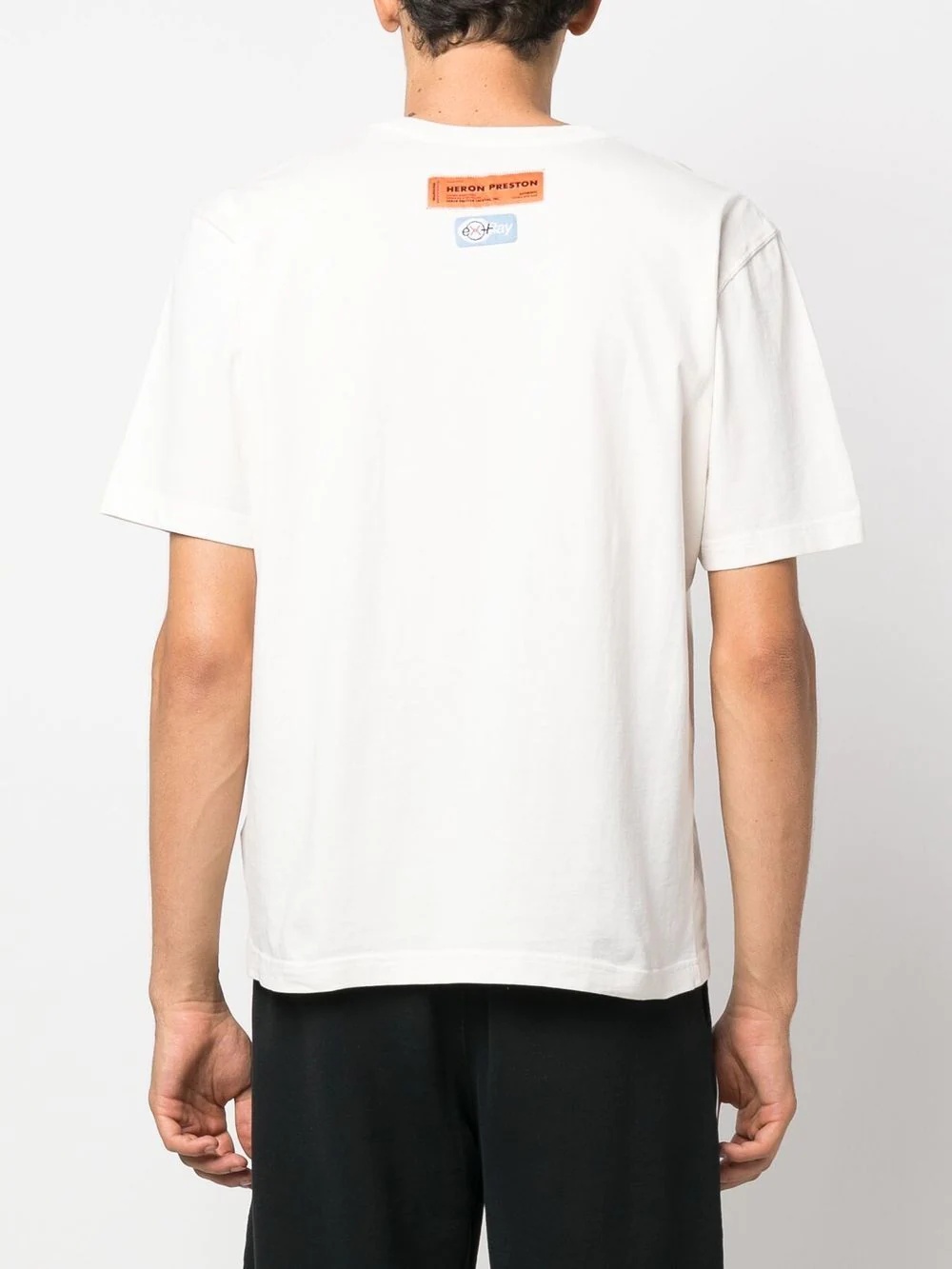 Ex-Ray logo-patch cotton T-shirt - 4