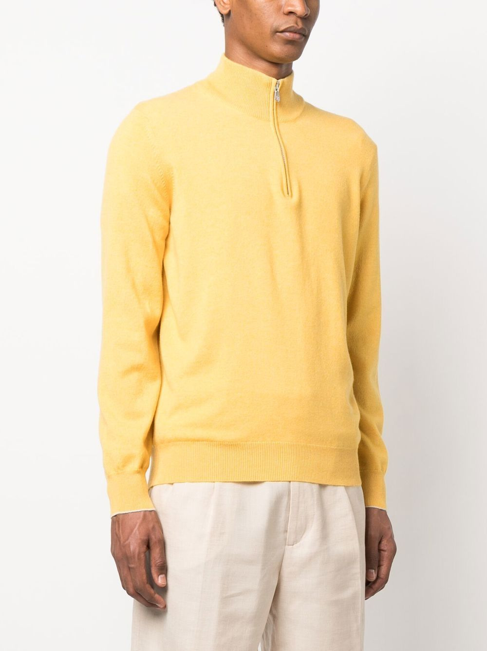 high-neck cashmere jumper - 3