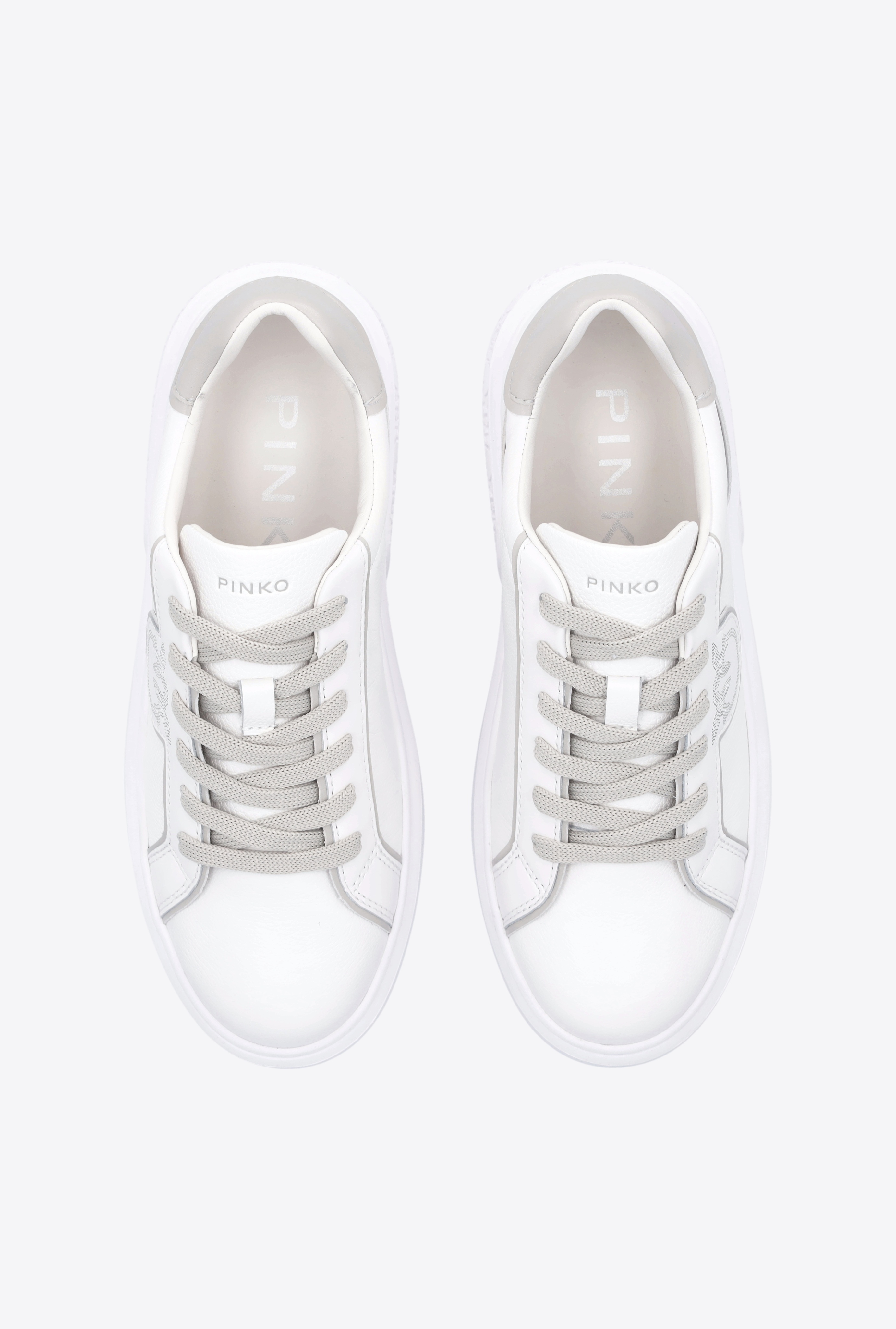 LEATHER SNEAKERS WITH CONTRASTING DETAILS - 8