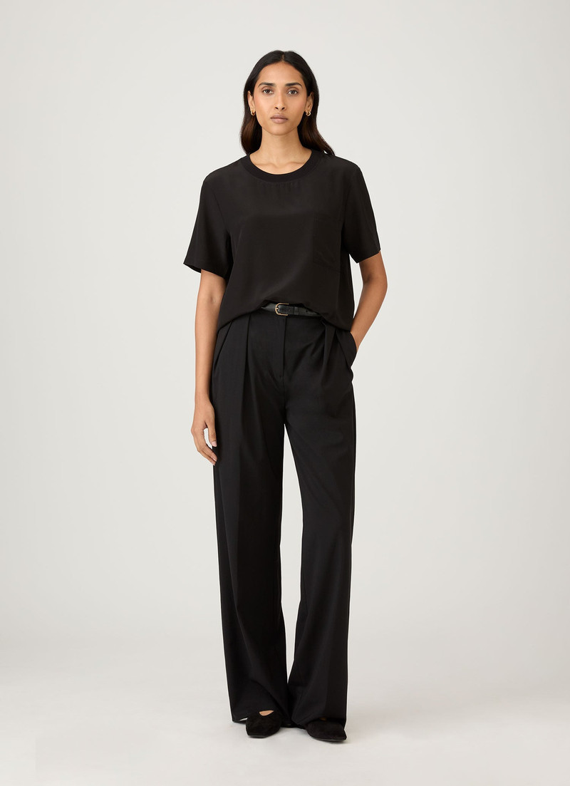 Sunspel Woven Silk T‑shirt outlook