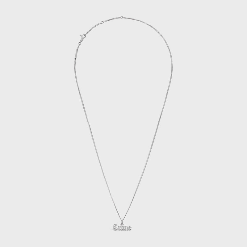 Celine Gothic Necklace in Sterling Silver with Rhodium Finish 1