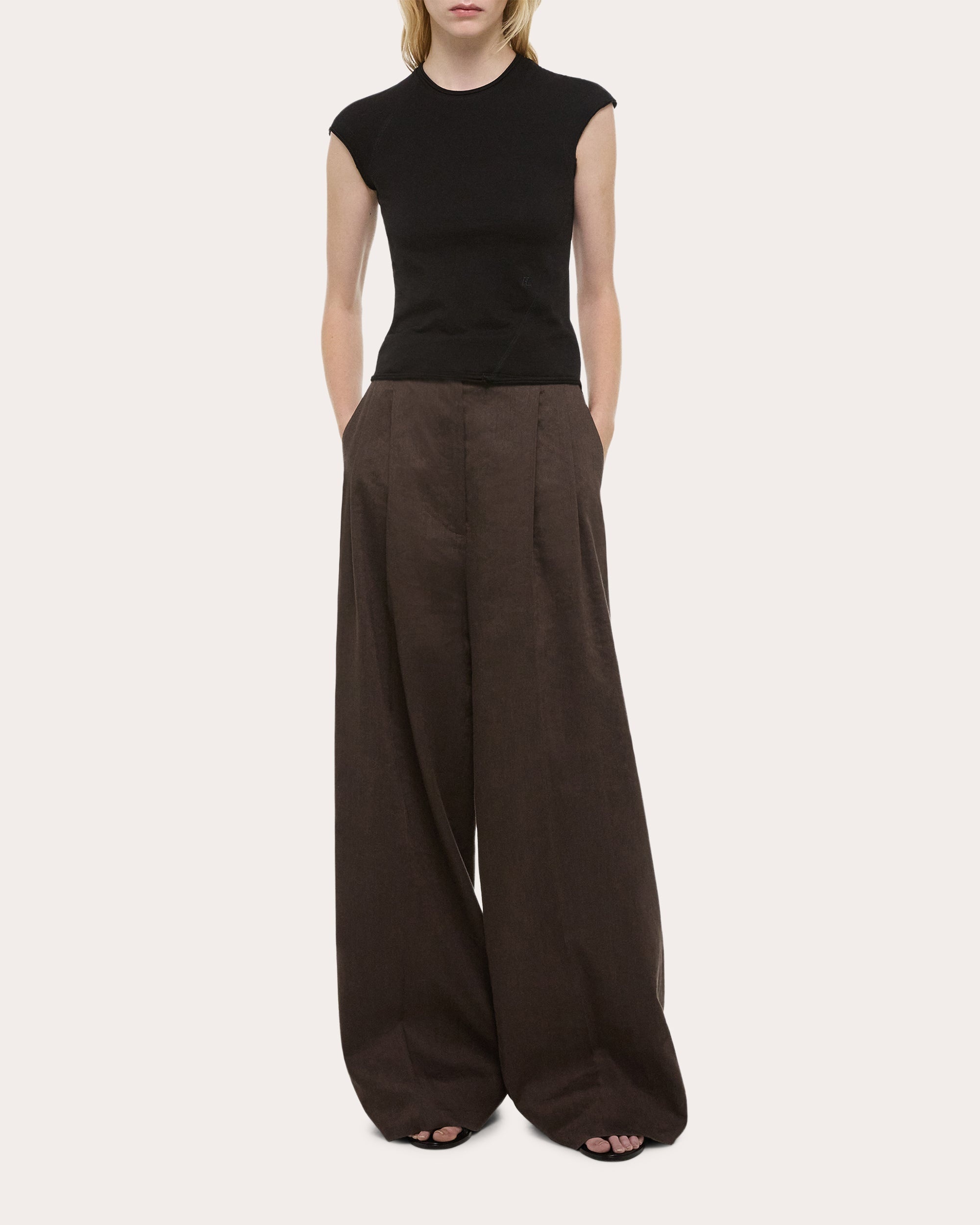Twisted Cropped Cotton Jersey Top - 5