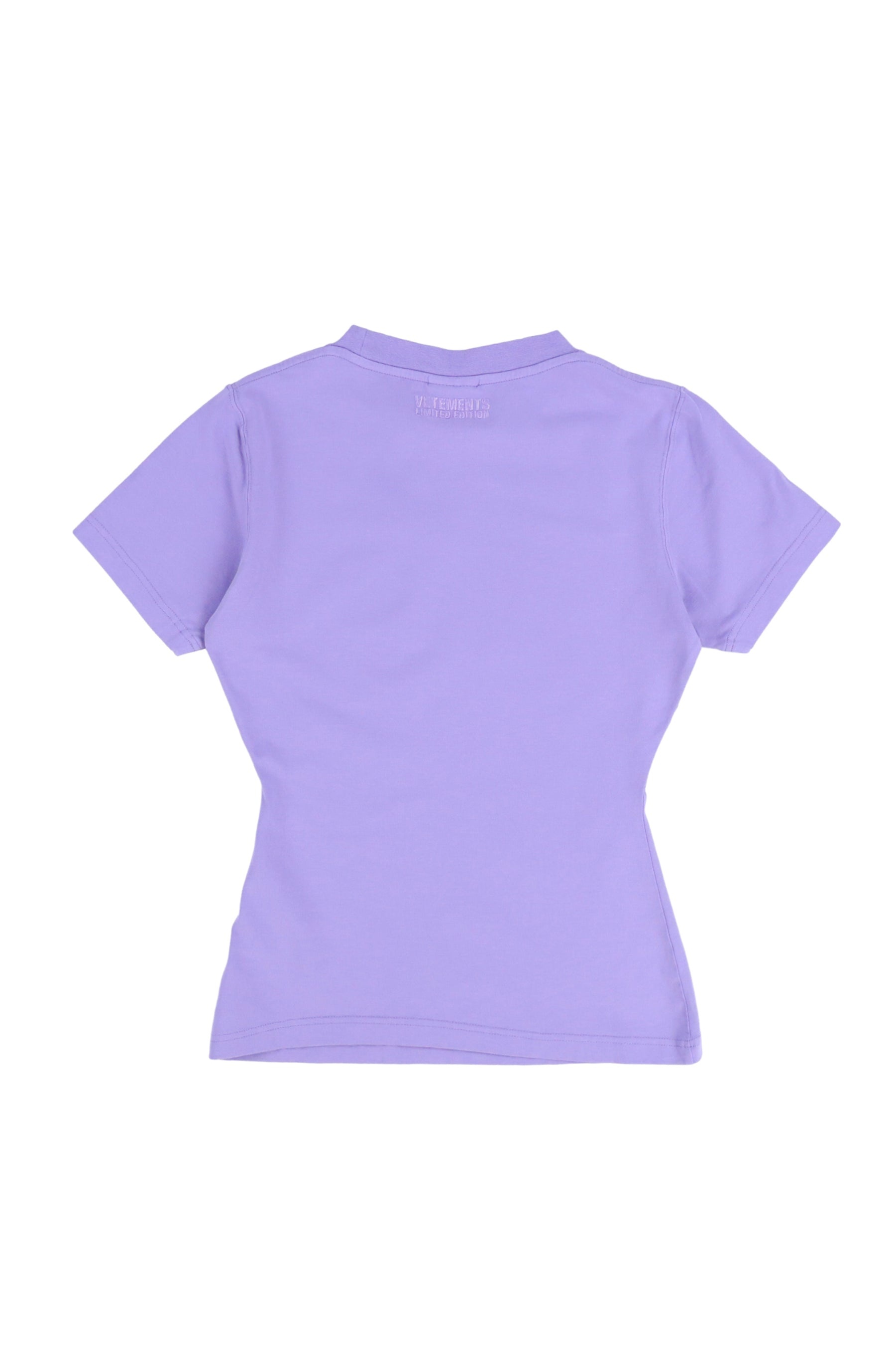 BLING LOGO FITTED T-SHIRT / LILAC - 2