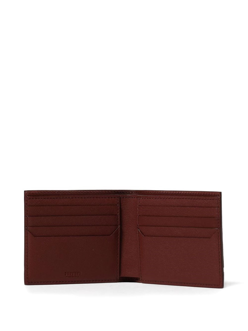 Ferrari Leather wallet with logo outlook