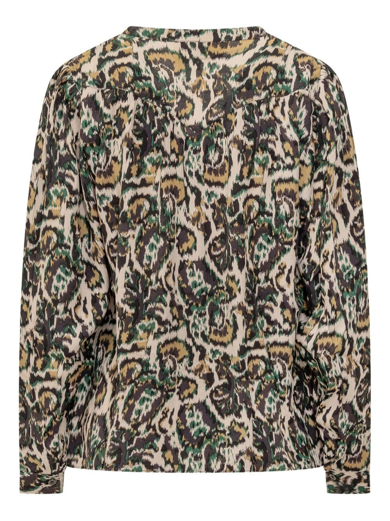 ba&sh Onada buttoned-printed shirt outlook