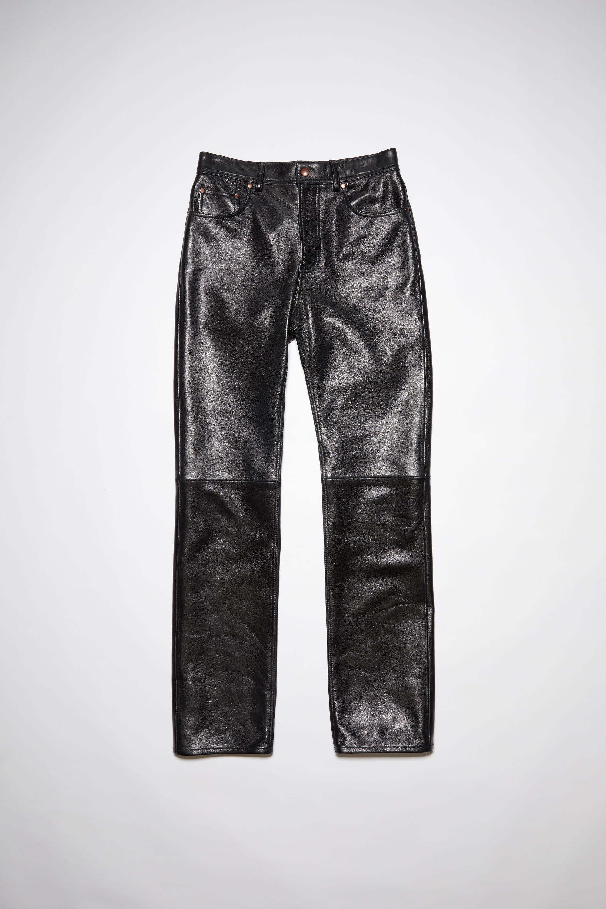 Leather trousers - Black - 1