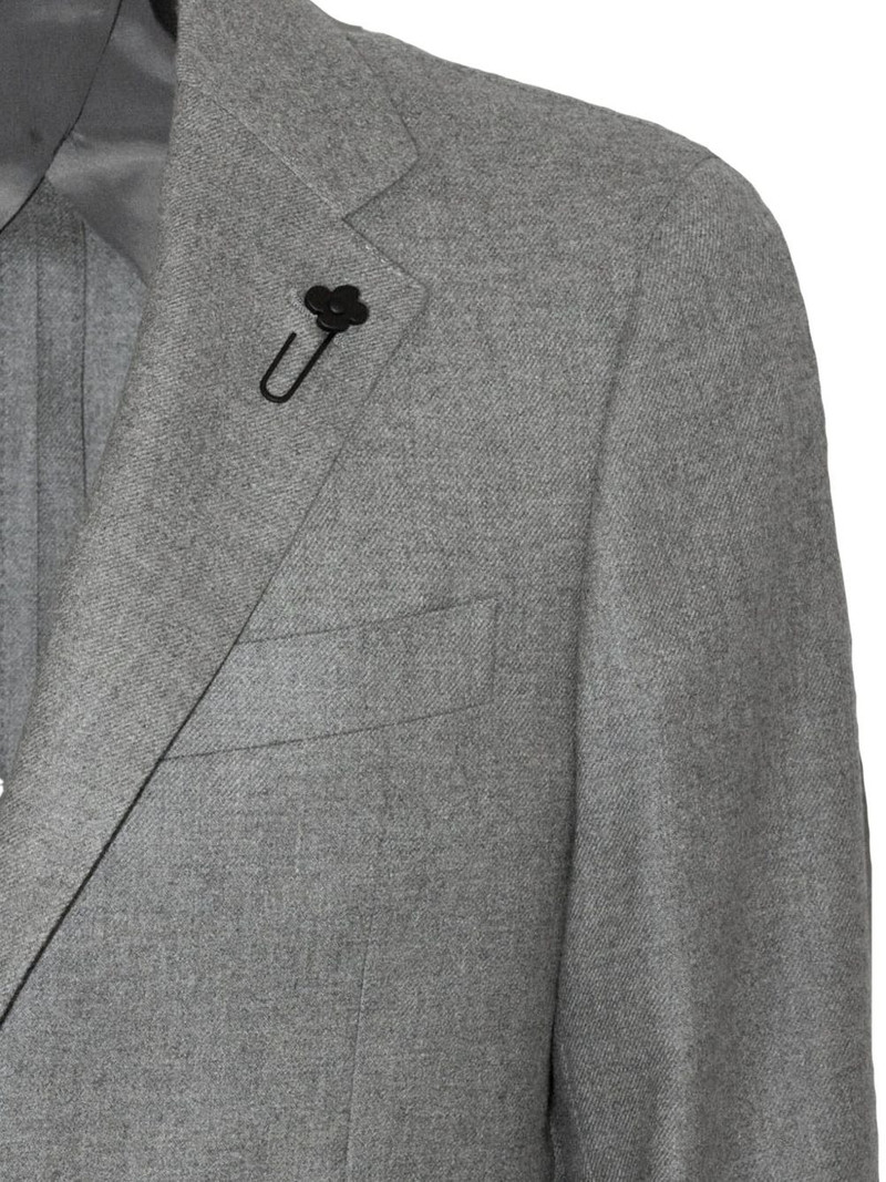 brooch-detail cashmere blazer 4