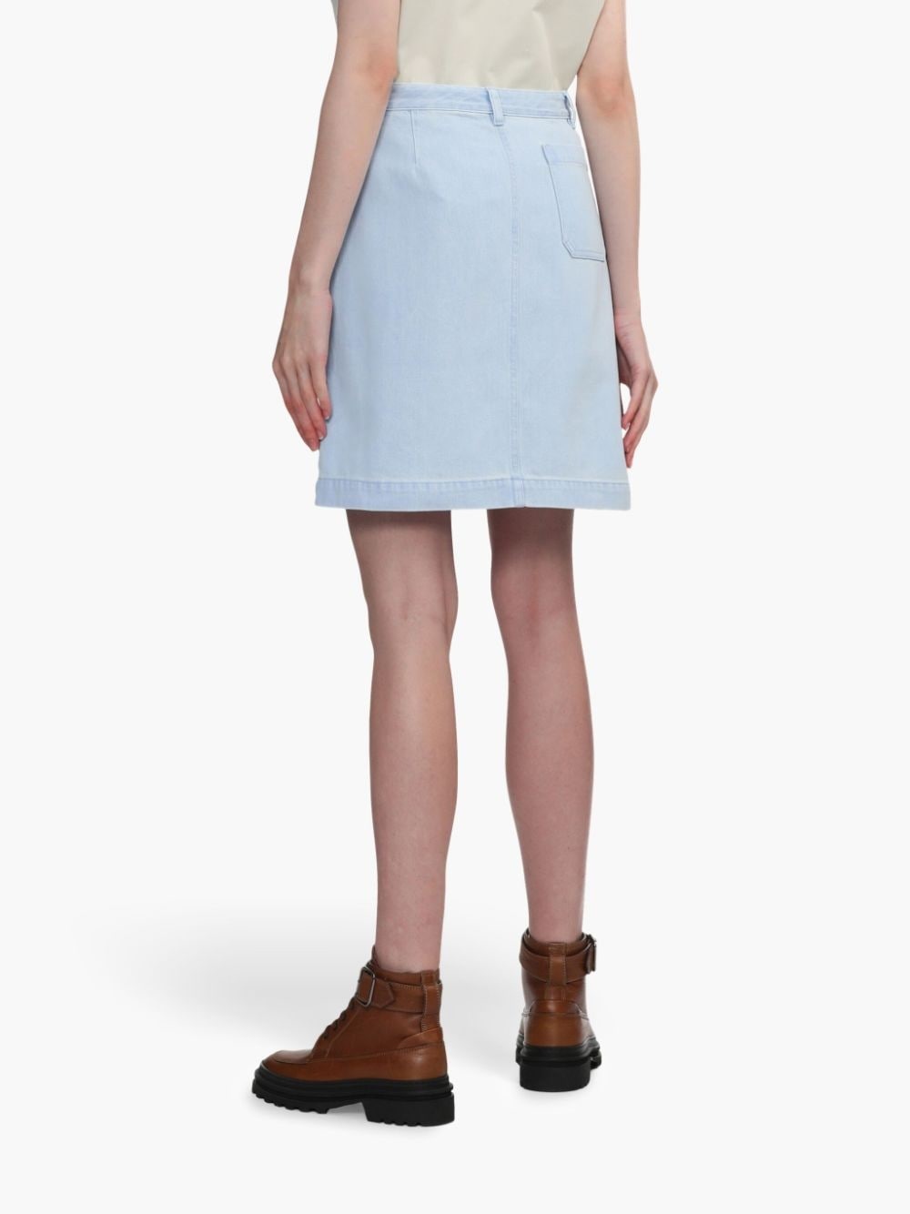 denim mini skirt - 4
