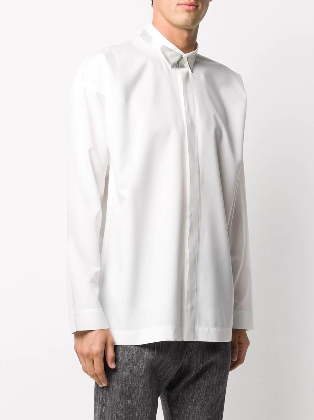 buttoned long sleeve shirt - 3