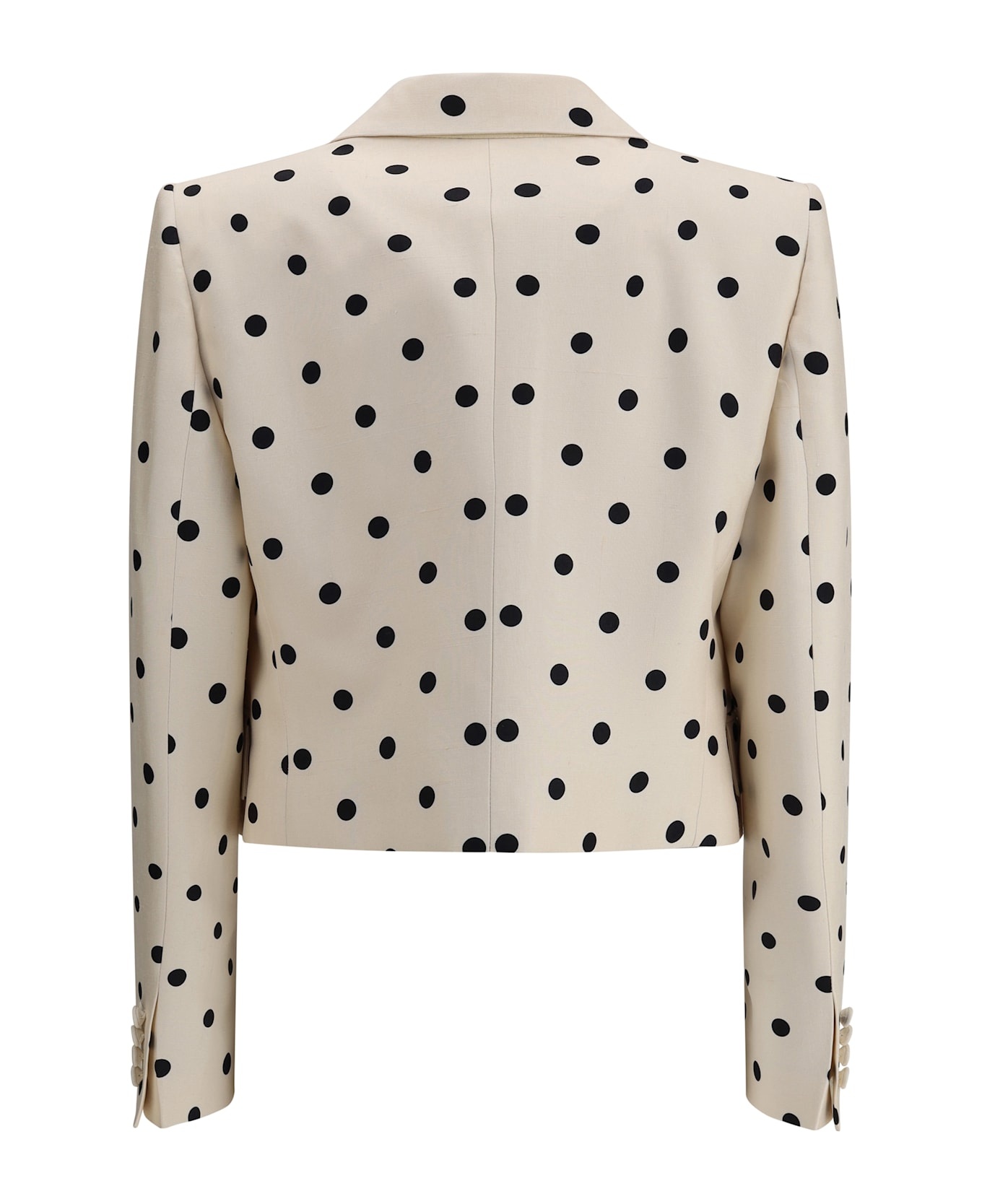 Polka Dot Shantung Blazer - 2
