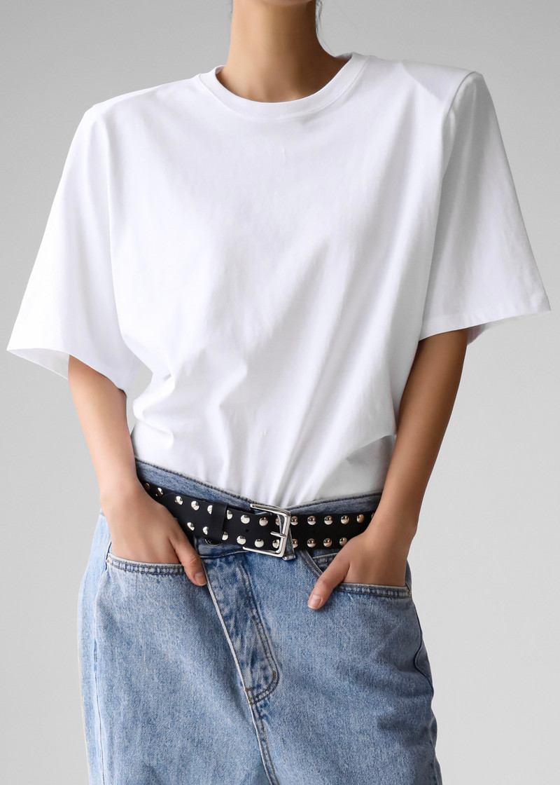 Meida Padded T-Shirt Bodysuit - White 8