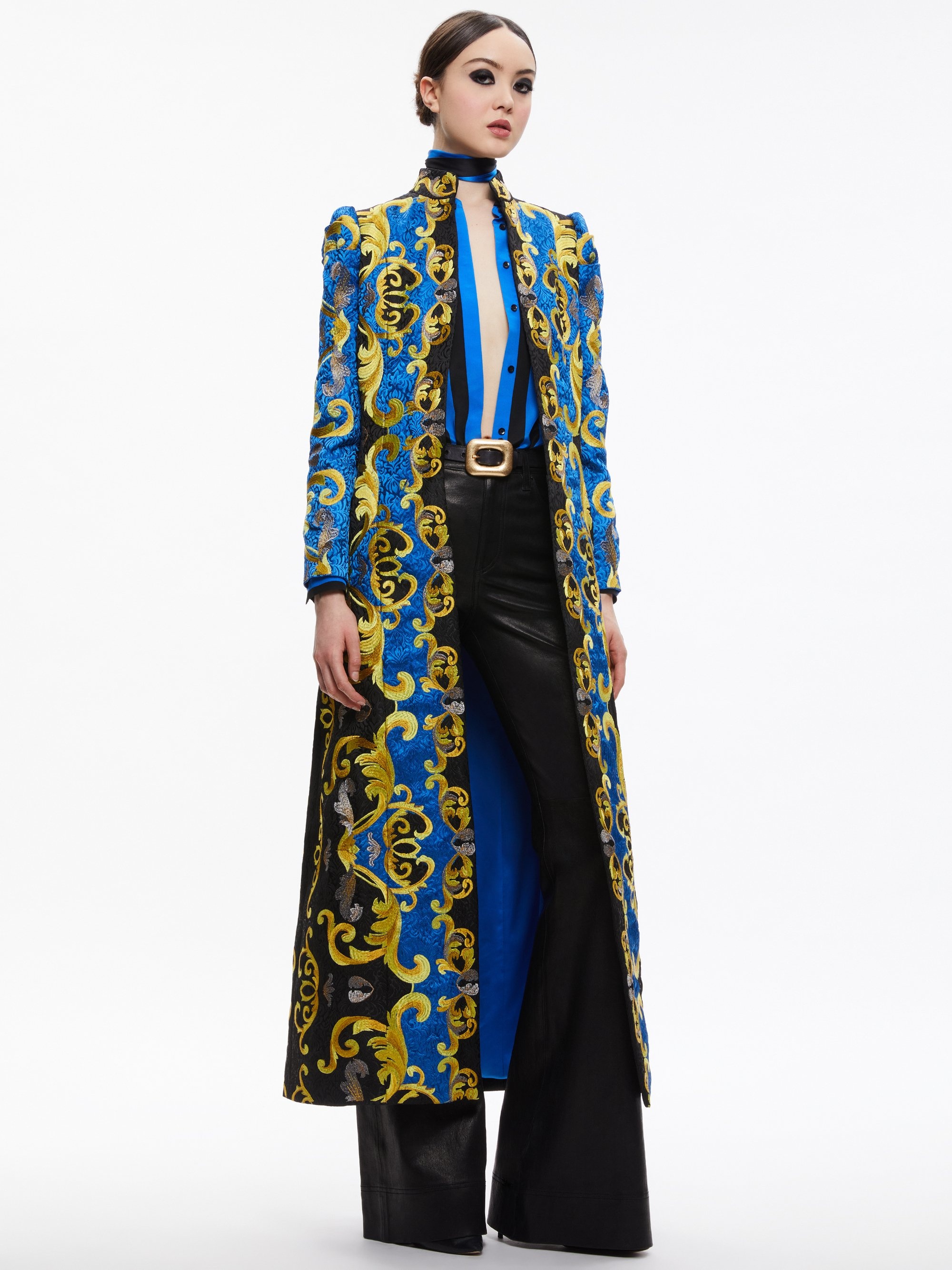 THOMAS EMBROIDERED MAXI COAT - 2