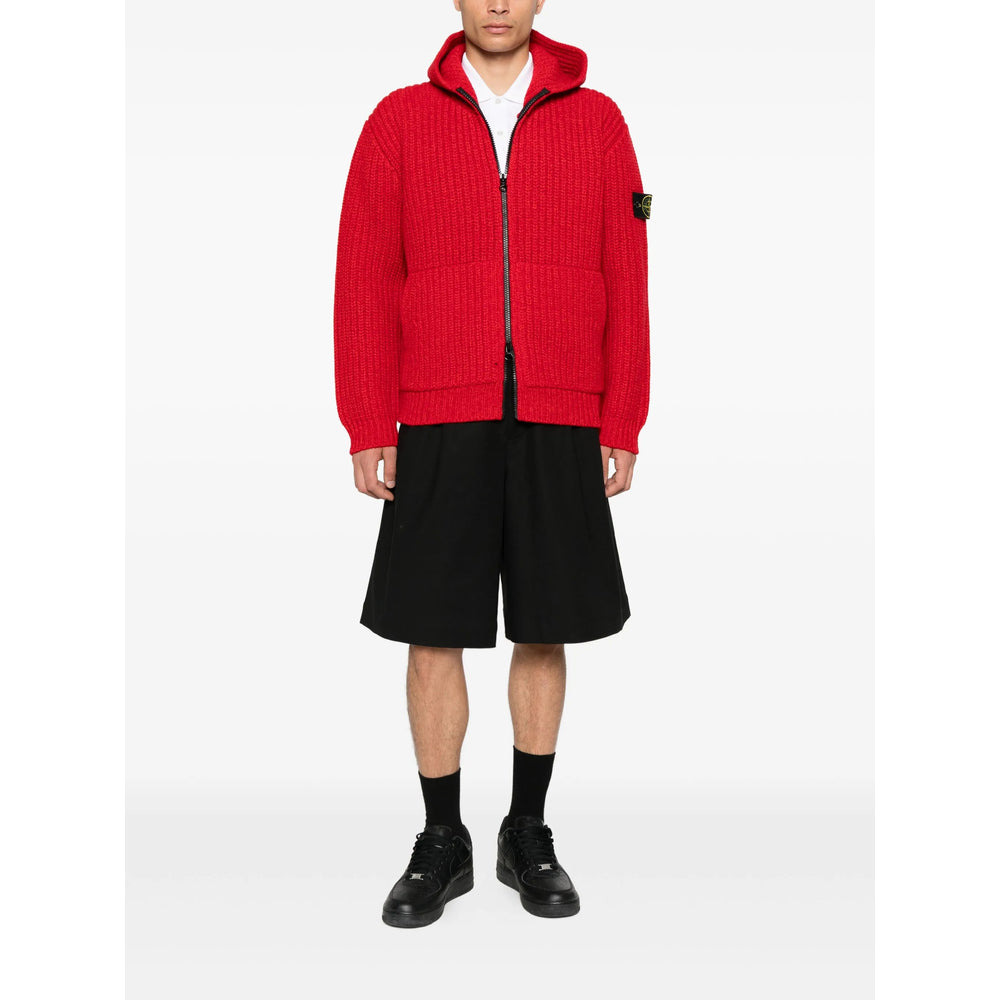 Stone Island Red Jackets - Hooded Jackets Men - 2