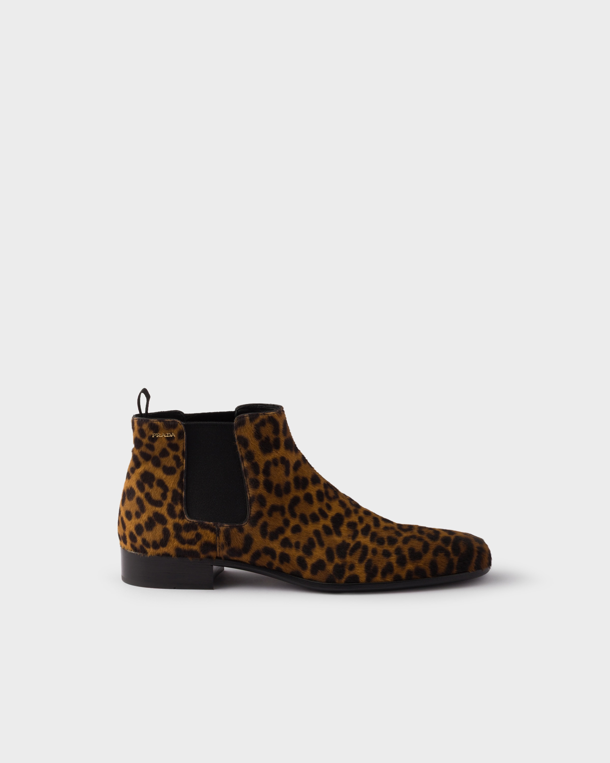 Printed leather booties - 2