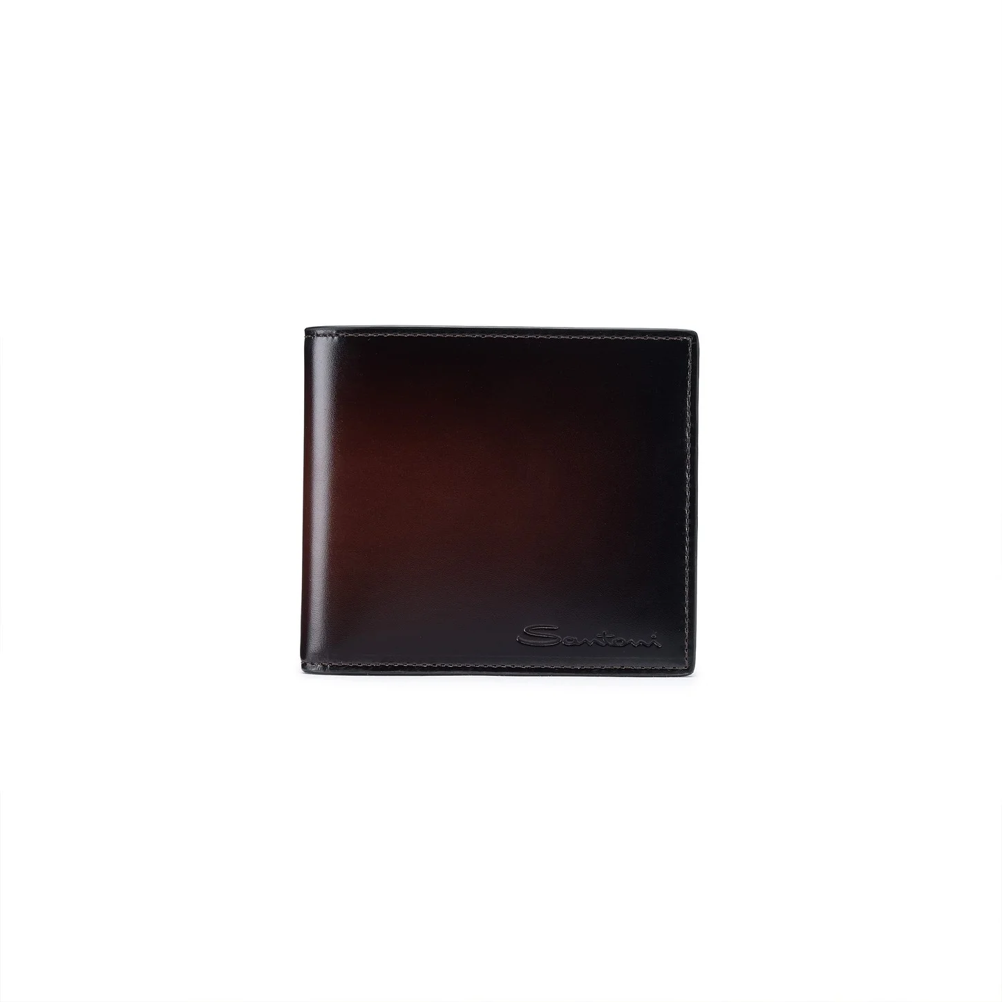 Dark brown leather wallet - 1