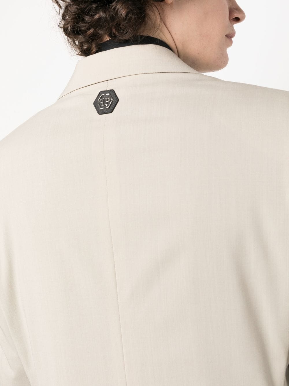logo-plaque single-breasted suit - 5