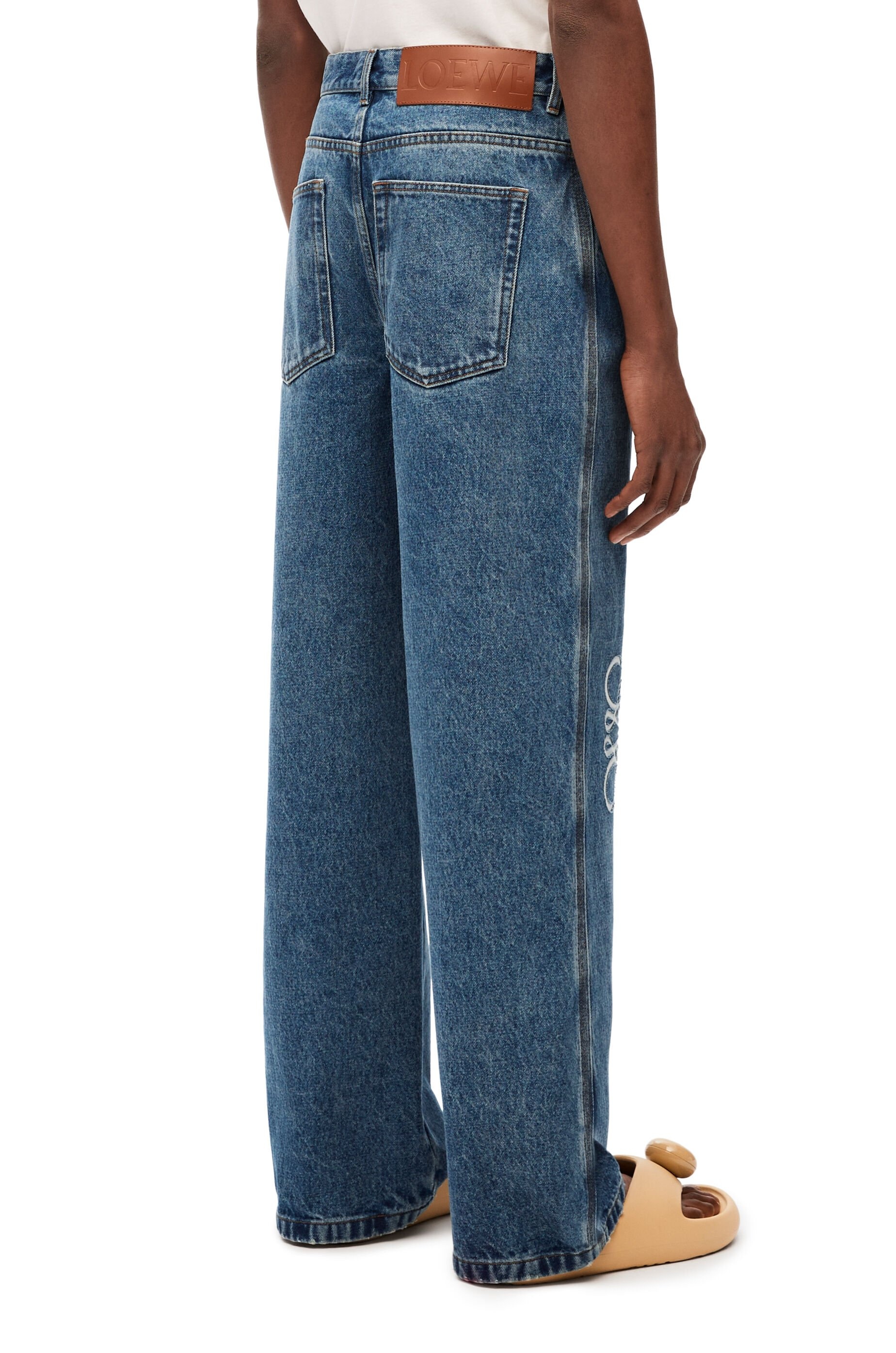 Anagram baggy jeans in denim - 4