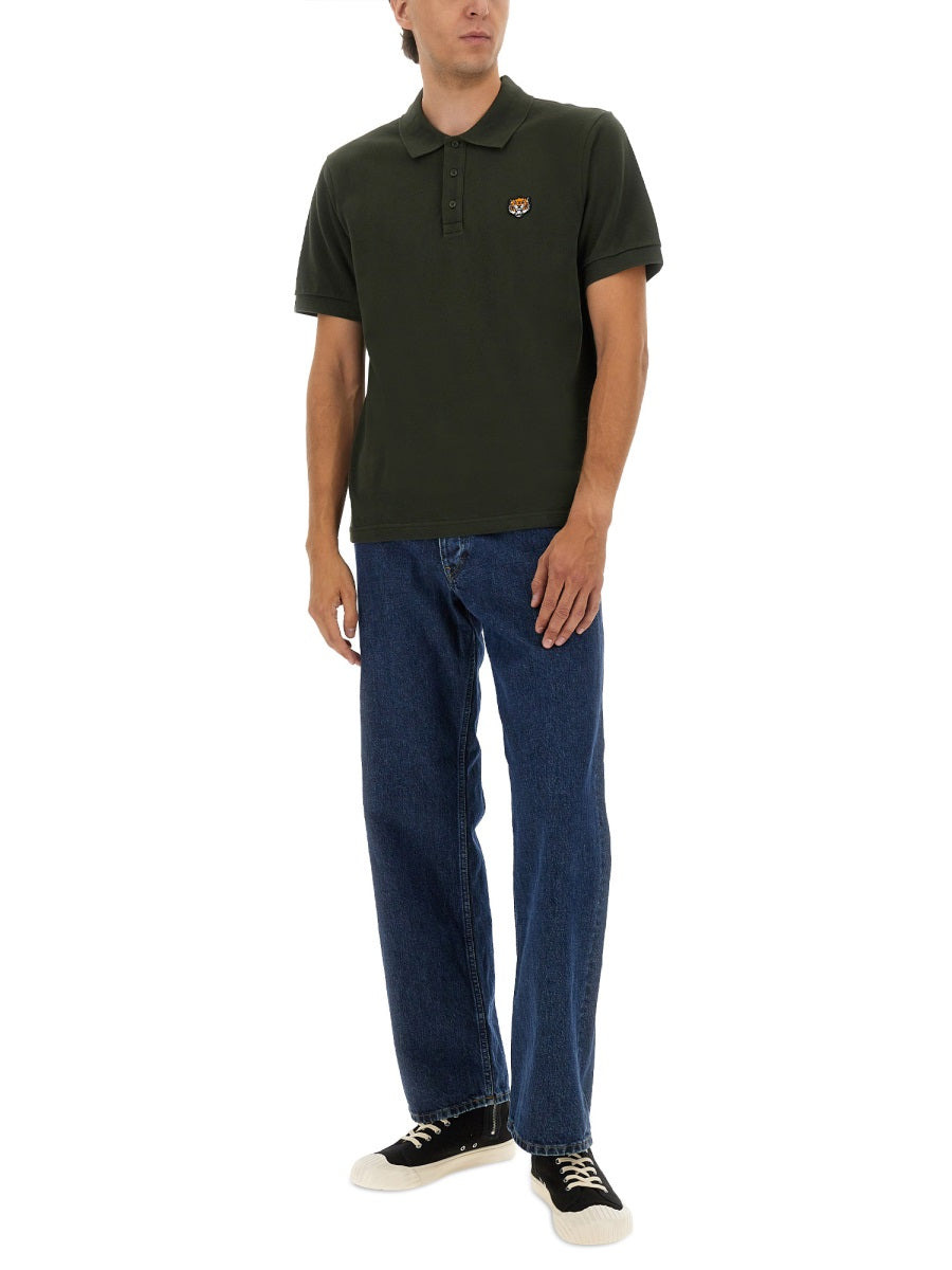 Kenzo Men Polo Shirt With Happy Tiger Embroidery - 4