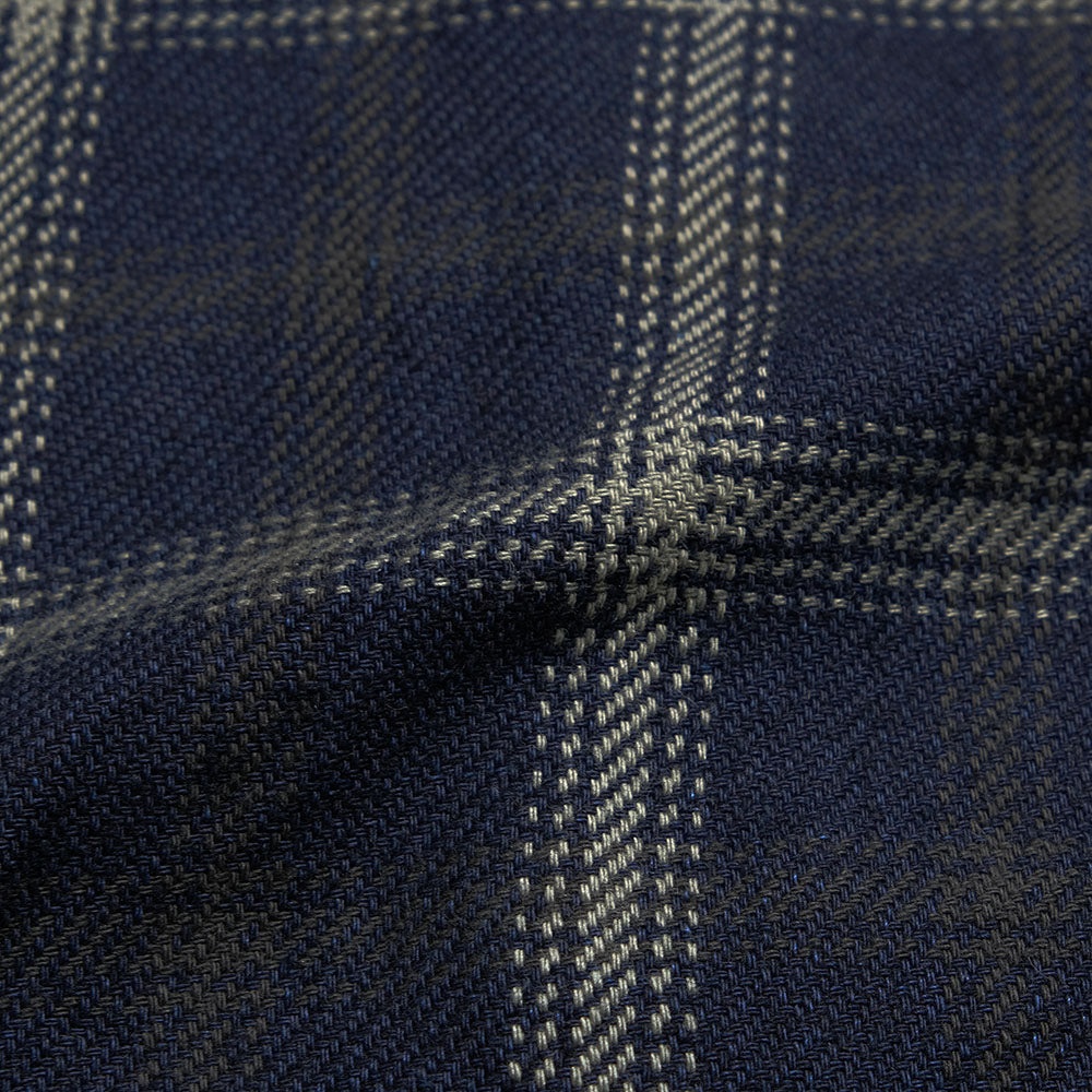 INDIGO PLAID WESTERN SHIRT - IHSH-411 - 8