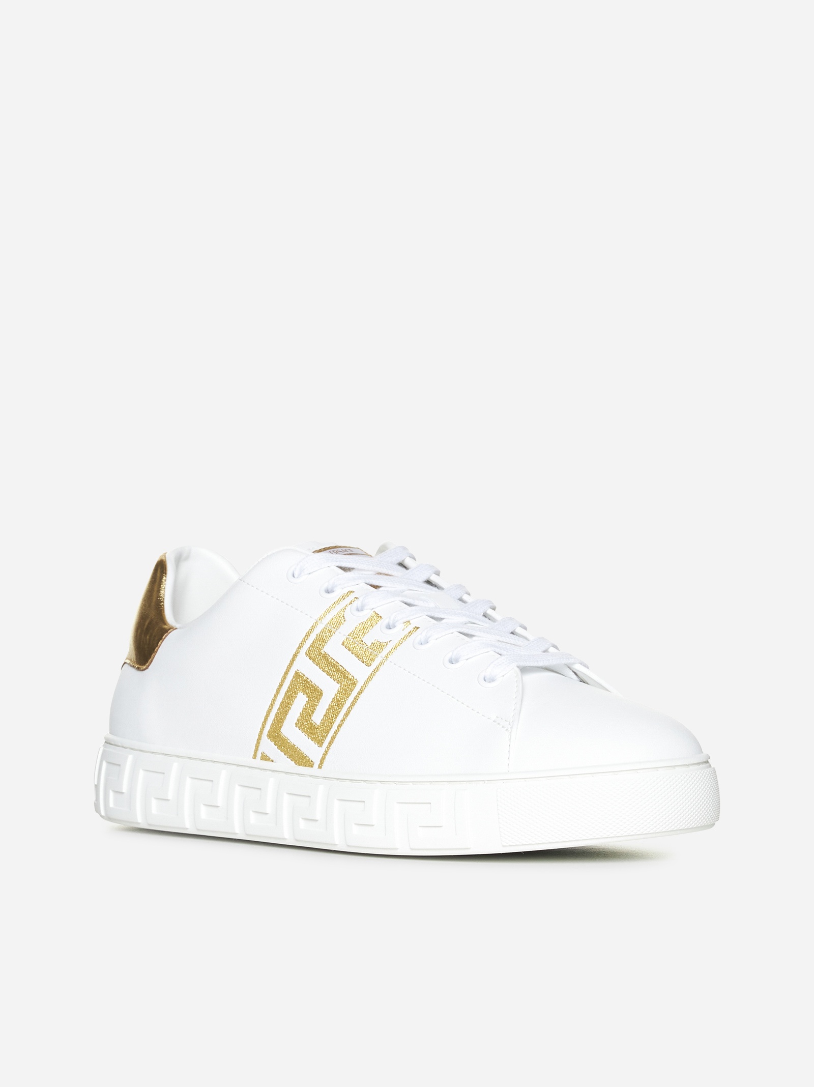 Greca faux leather sneakers - 2