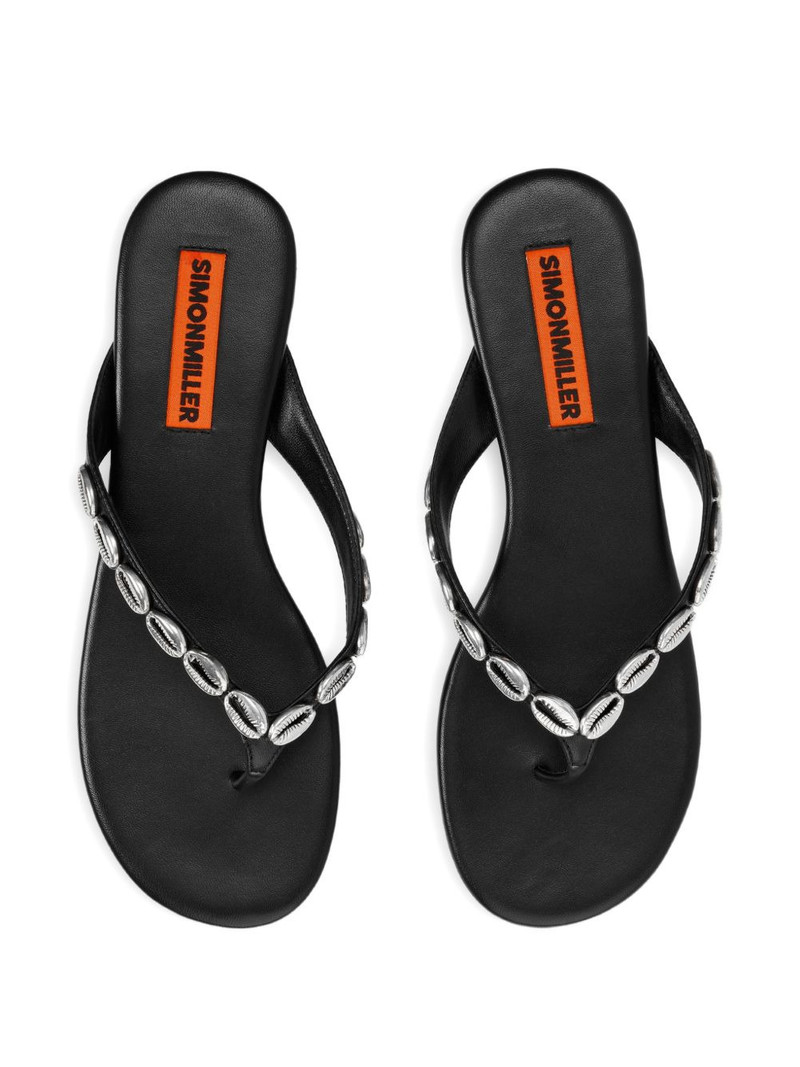 SIMONMILLER Riviera shell flip-flops outlook