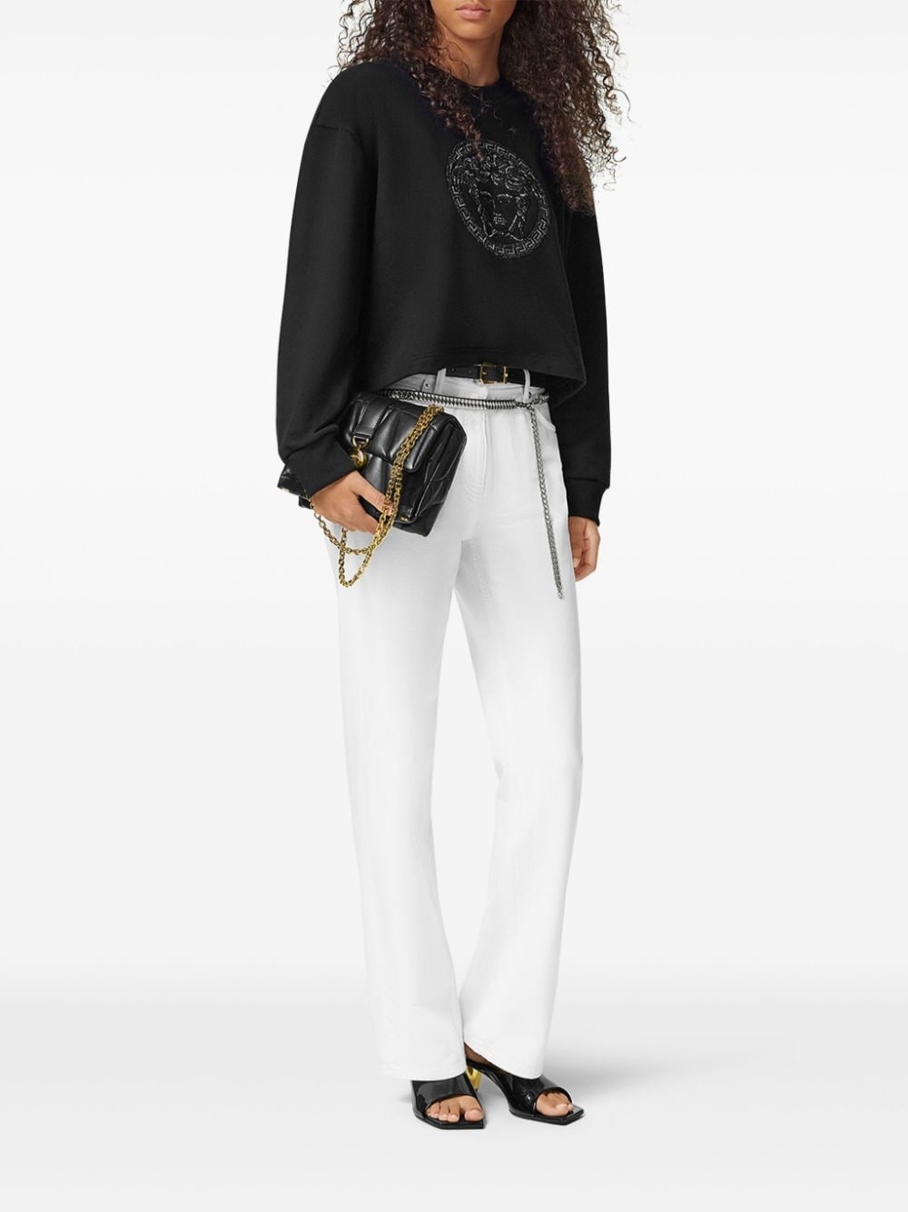 logo-embellished sweatshirt - 2
