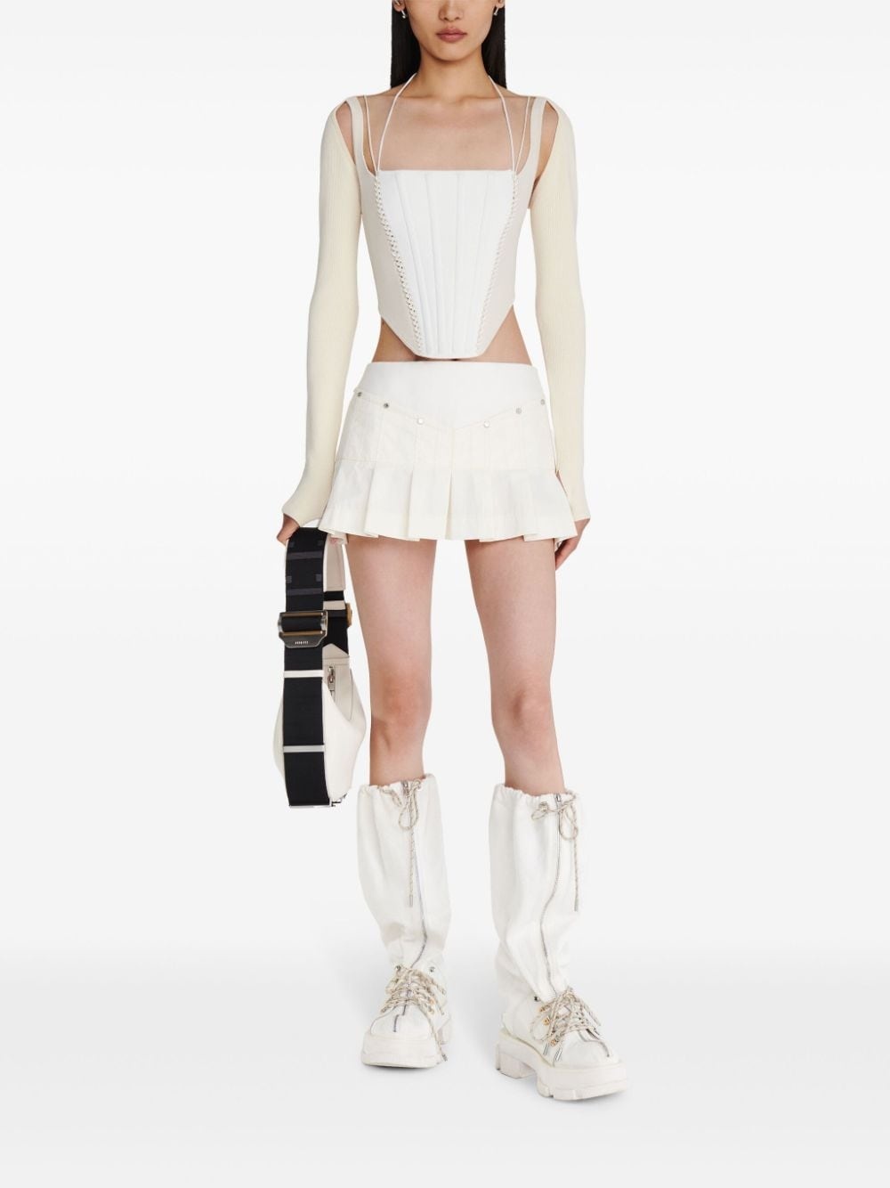 Wrench pleated mini skirt - 2