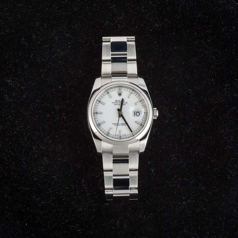 Rolex Datejust Ref 116200 White Dial - 6