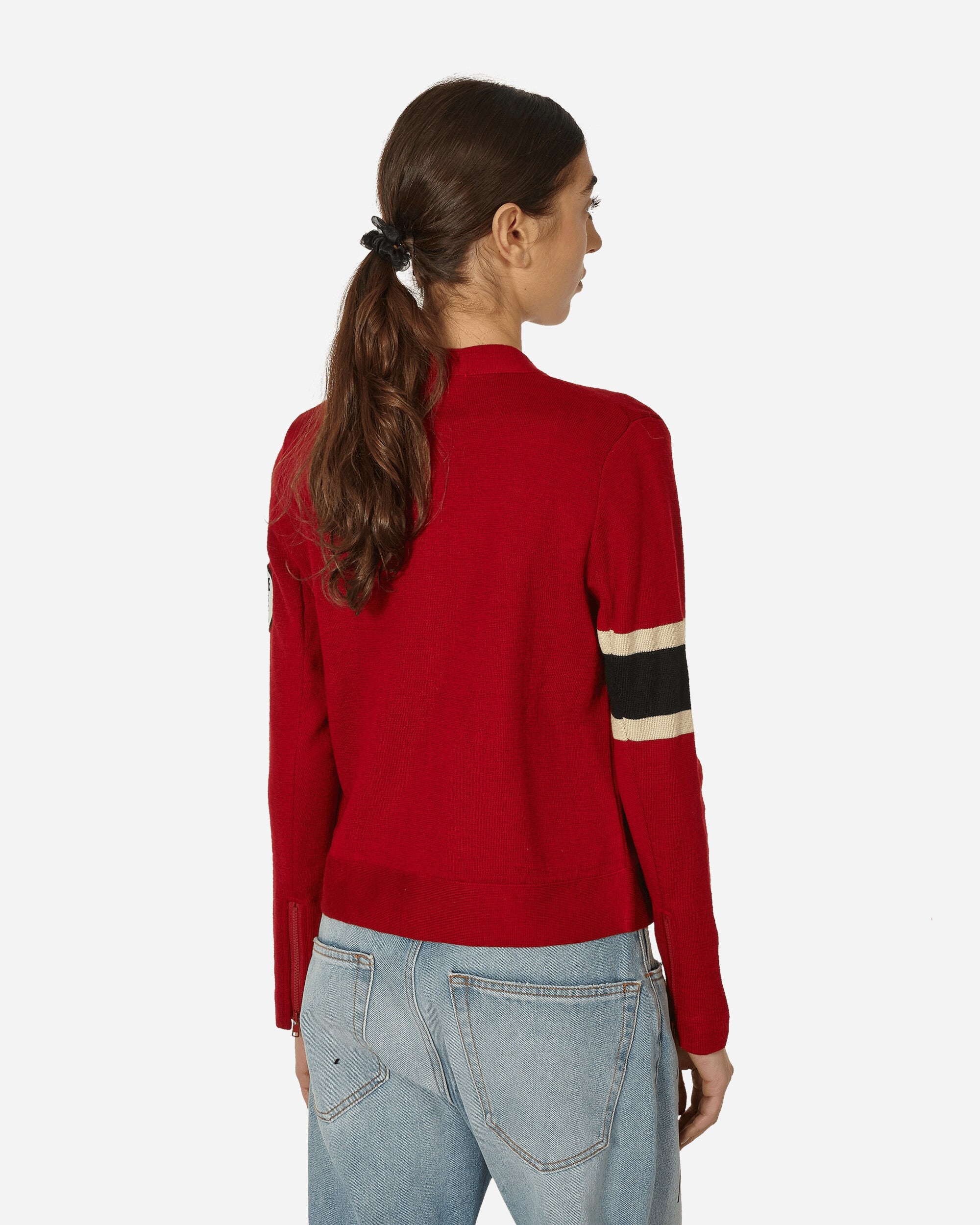 Hysteric Glamour Flaming Girl Moto Jacket Red | slamjam