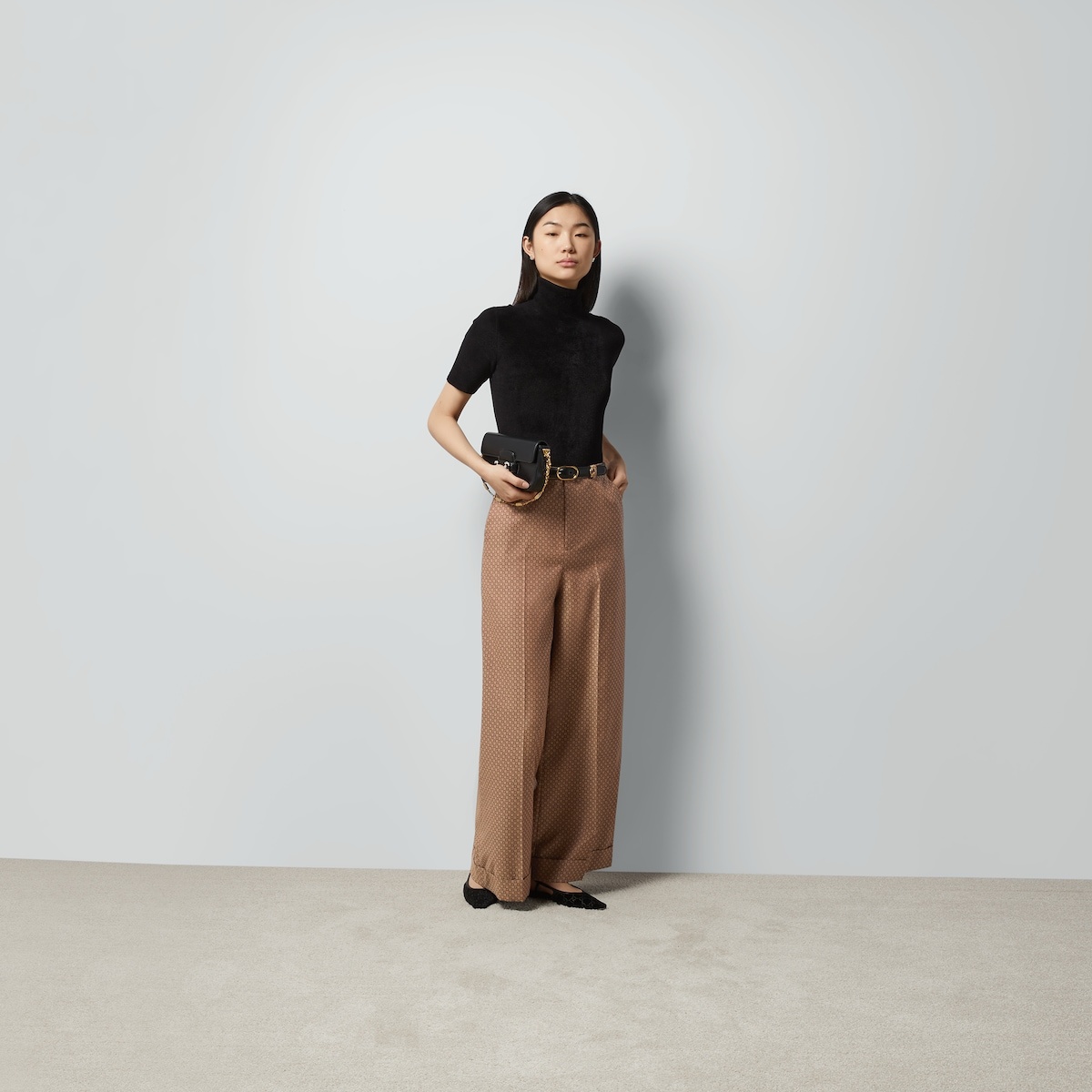 Square G wool pant - 2